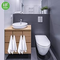 Vista 3 de HFHOME Paquete de 2 ganchos dobles para colgar sobre la puerta, organizador de ganchos dobles de metal para colgar abrigos, sombreros, batas, Negro