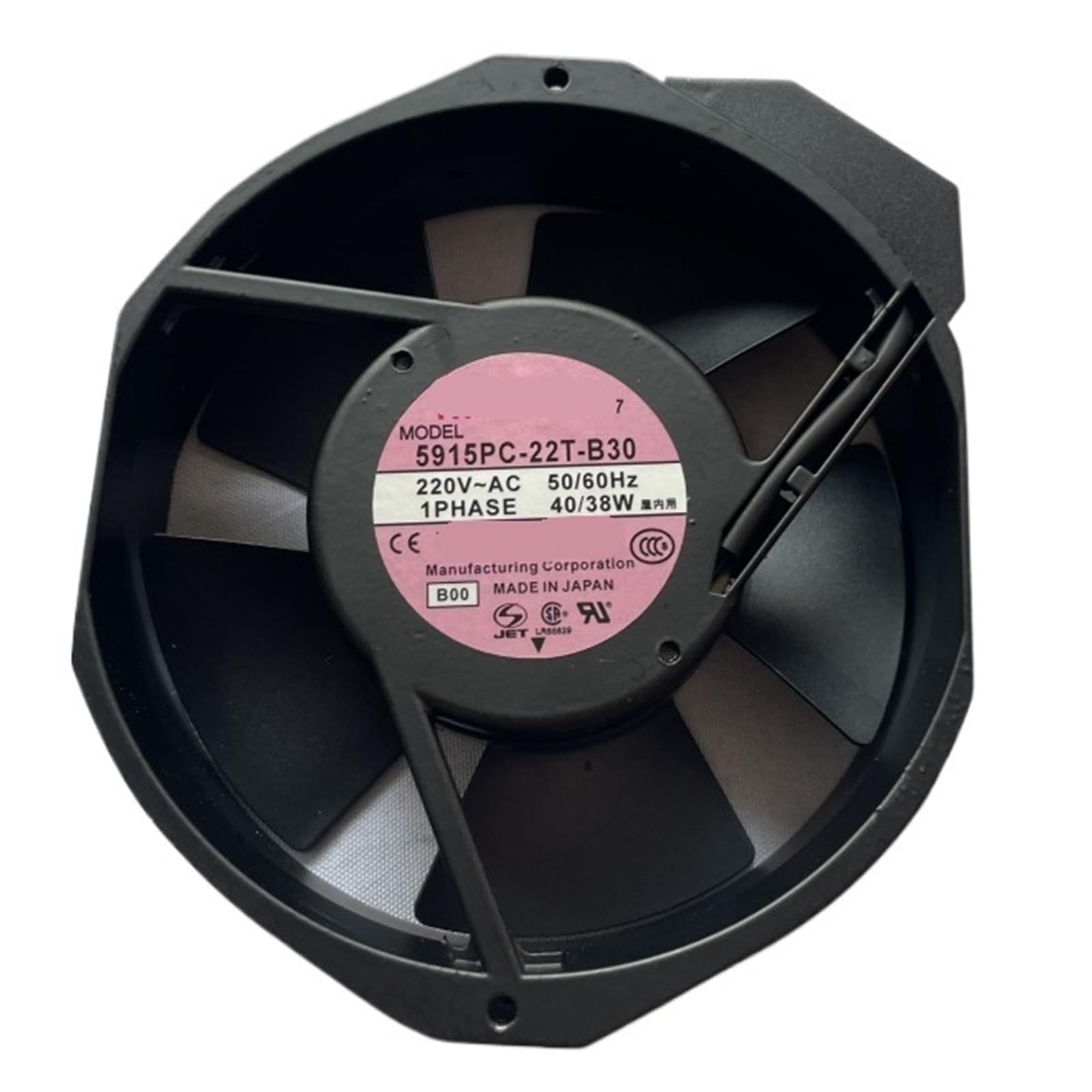 5915PC-22T-B30 220CFM 230V 35W 172*150*38mm 3400RPM AC axial flow fan