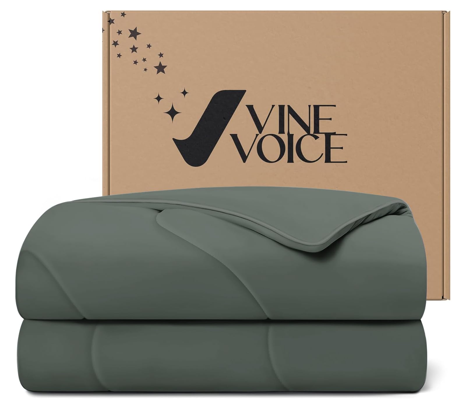 Cooling Comforter for Hot Sleepers, Twin 68x90, Dark Gray