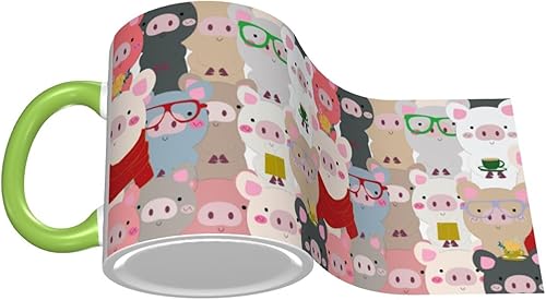 Miniatura 3 de Vintage Cute Pig Coffee Mug Coffee Cups Ceramic with Handle,Tea Cups Mug tazas para cafe Drinking Cups Gifts for Women Men,Unique Coffee Mugs for