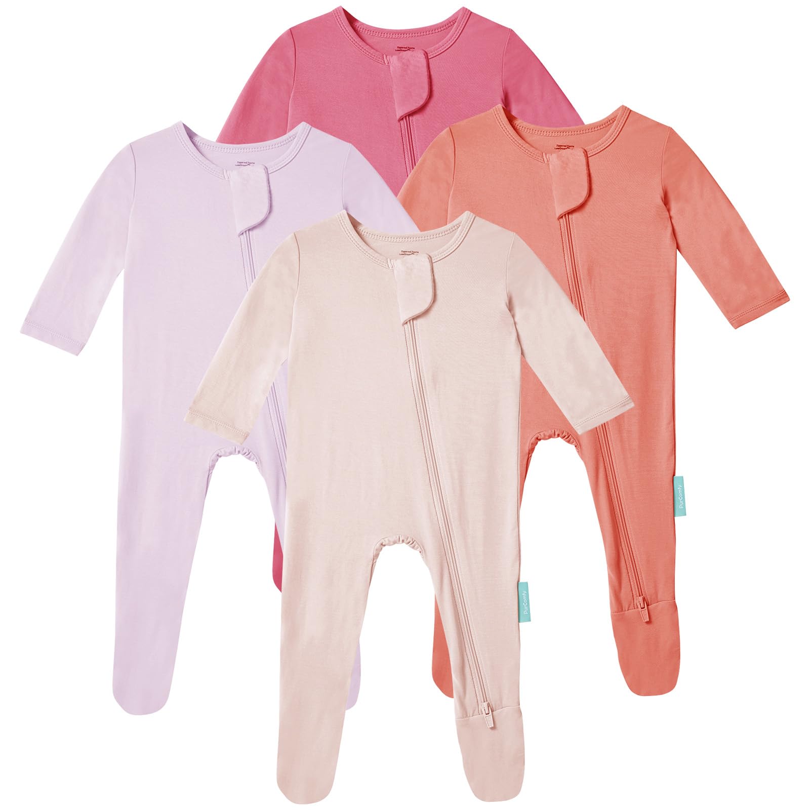 PurComfy Baby Zipper Footie Pajamas