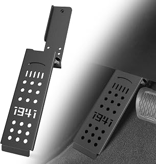for JL JT Dead Pedal Left Side Driver Side Adjustable Foot Rest Kick Panel Compatible with 2018 2019 2020 2021 2022 2023 2024 2025 Jeep Wrangler JL JLU & Gladiator JT (NOT Fits 4XE Model) Black