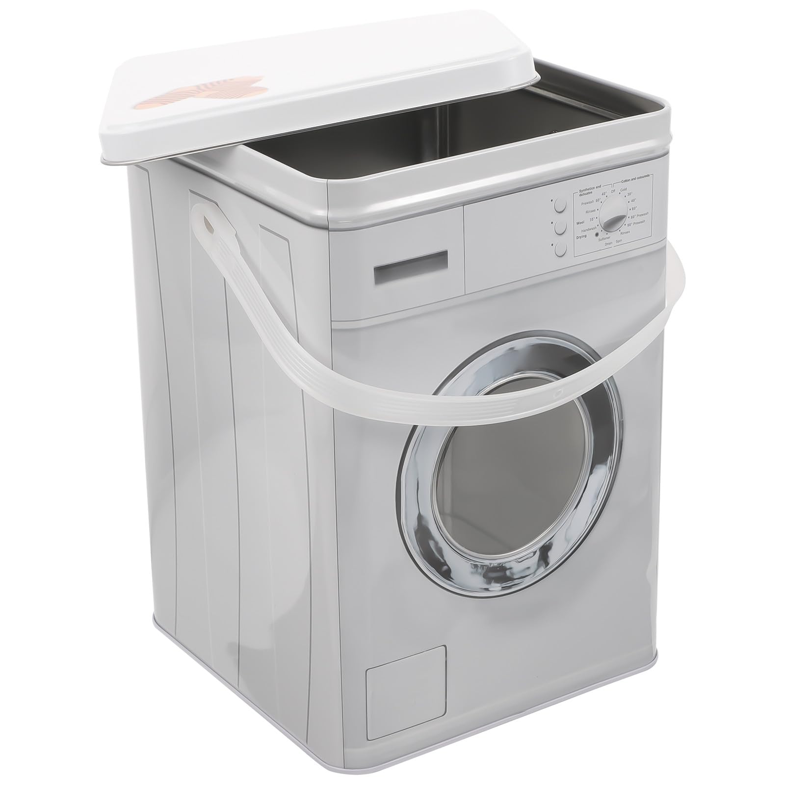 Boîte de rangement pour lessive gris contre le gaspillage et l'humidité des poudres