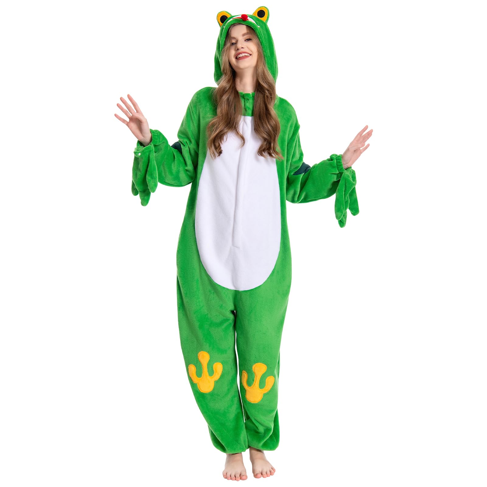 OLAOLA Combinaison pour Adultes Unisexe, Nouveauté Pyjama Costume pour Halloween, Doux Confortable Maison Vêtements de Nuit, Une Pièce Pyjama Cosplay Vêtements de Détente