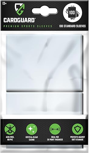 Fundas para tarjetas premium, 100 unidades, transparentes