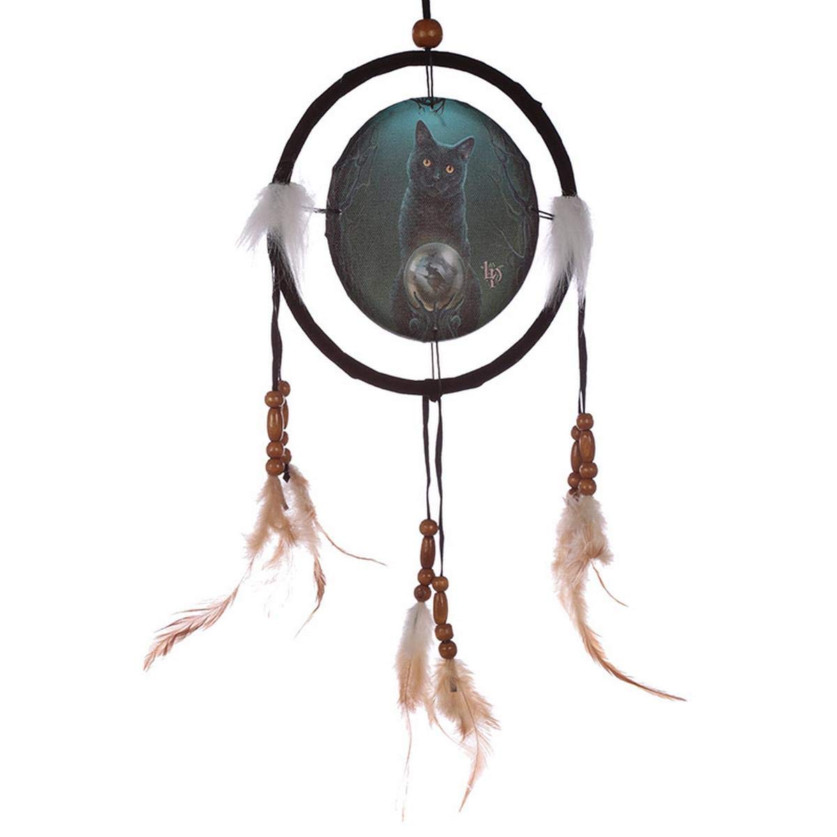 Puckator Decorative 16cm Dreamcatcher-Cat Design Rise of The Witches, Paper, Multi, Height Width Depth 1cm