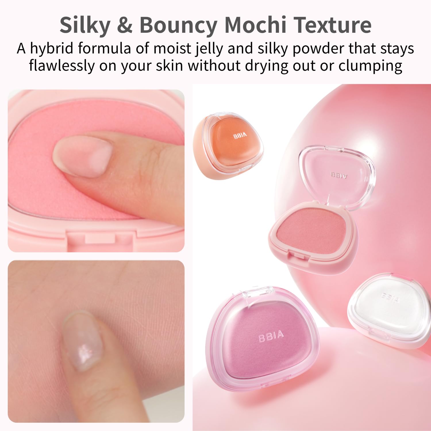 BBIA Chaltteok Blush – Soft Blurring Jelly-Like Powder Texture Lightweight & Buildable Korean Blush Natural Matte Finish Long-Lasting Smooth Pore-Blurring Cheek Color (05 CHESTNUT CHALTTEOK) image 4