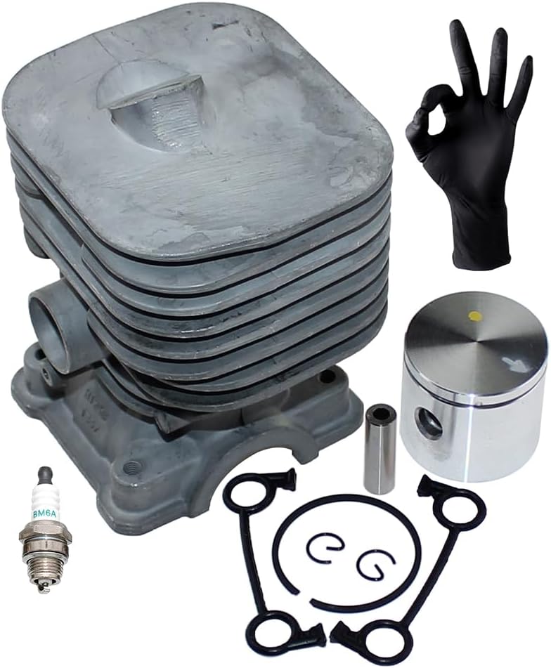 Cylinder Piston Kit for Husqvarna 125B 125BX 125BVX Jonsered B2126 BV2126 Craftsman 358794810 358794811,for RedMax HB280 HB281