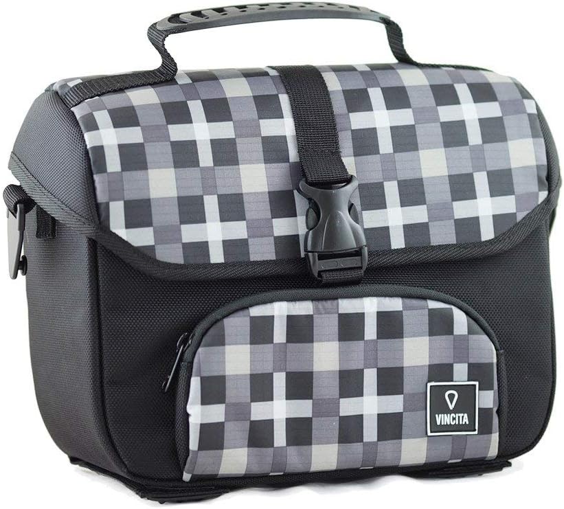 Vincita Mini Front Bag for Brompton - BLACK/CHECK