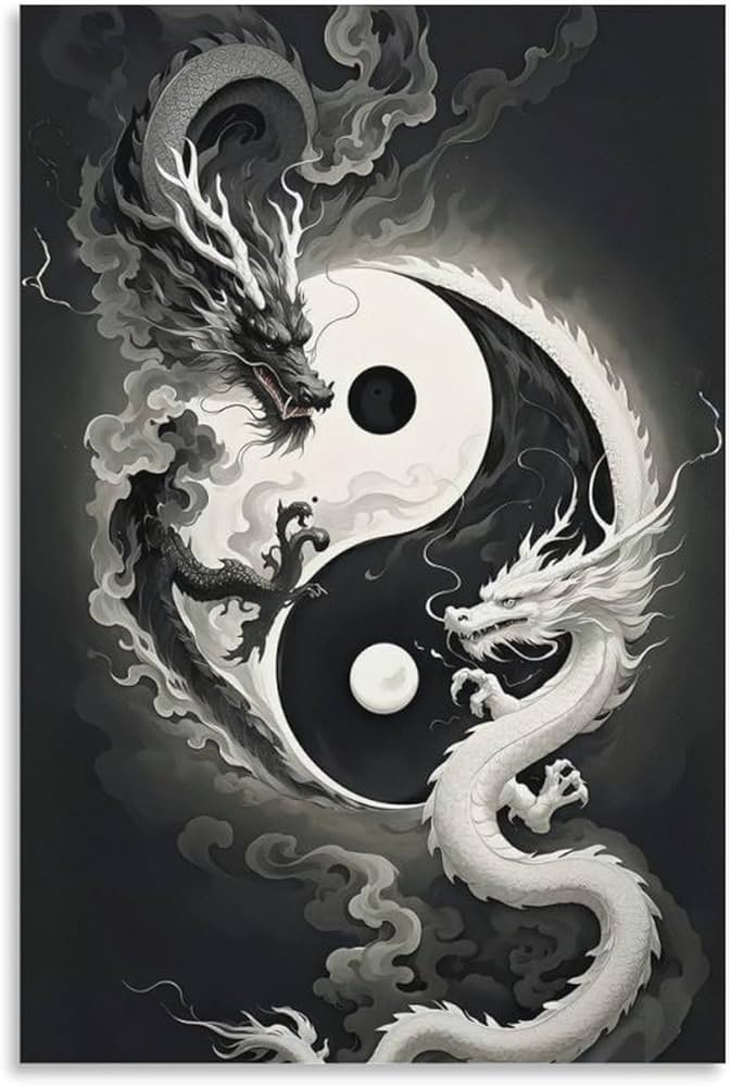 Amazon.co.jp: 金運龍 風水龍神 開運風水龍 竜 絵 ポスター (5