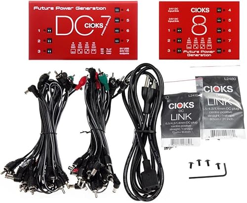 Miniatura 2 de CIOKS SB15 Super Power Bundle (DC7+C8E) Fuente de alimentación de pedal, rojo (Gear Hero Exclusive)