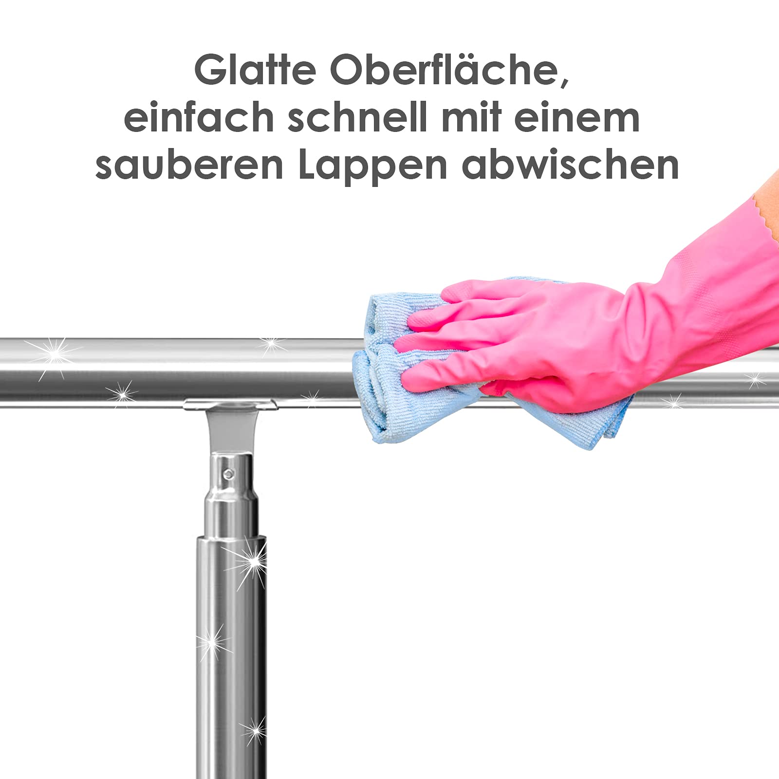 Metal Trapleuning U-vorm Metalen SquareStair Leuning