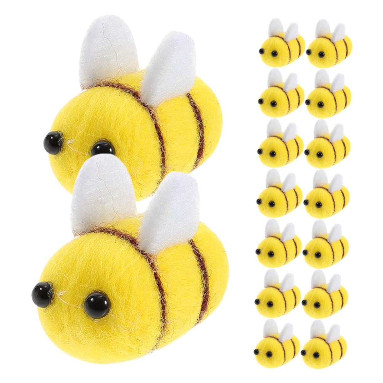 Amazon | Hohopeti ウールフェルトミツバチ フェルト製蜂の工芸品 35個