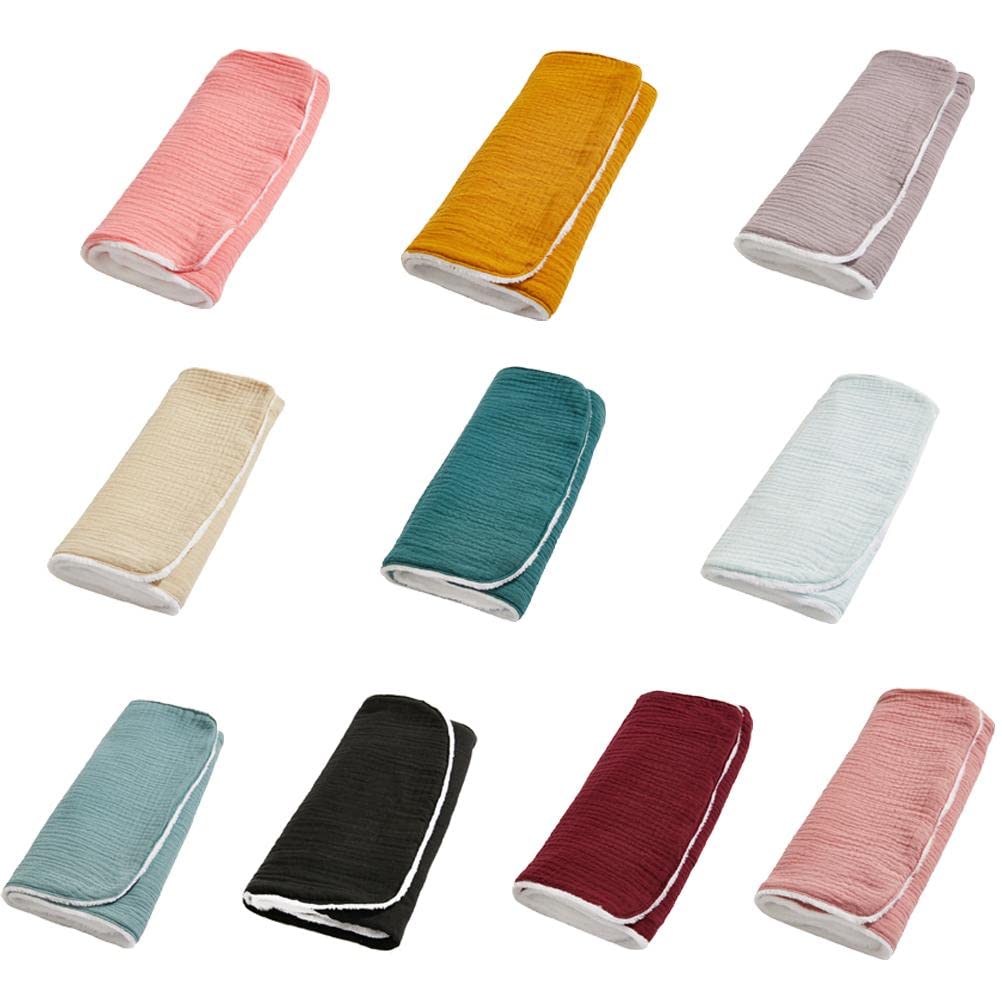 Panni in Mussola Extra Assorbenti e Morbidi per Neonati 10 Pezzi 25 * 58 Cm Cotone Crespo più Pile (10 installazioni)