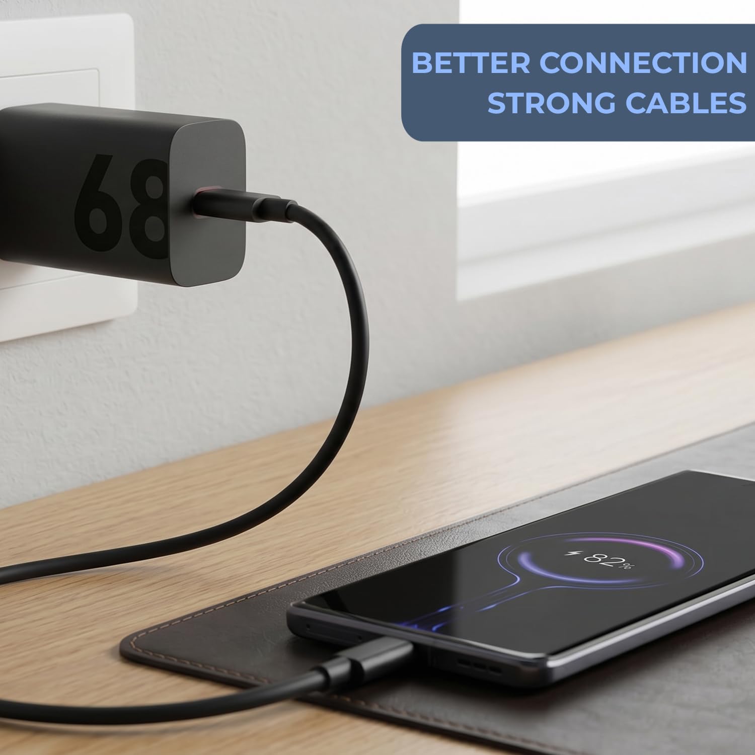 UNIGEN 68W TurboPower Fast Charger Compatible with Motorola Edge 60 Pro/Fusion/Edge 50 Fusion, Edge 50 Ultra/50 Pro/Razr 50 Ultra/Moto G84/G45/G54/E40/G35 | Not Supports Laptop Charging — Amazon image 2