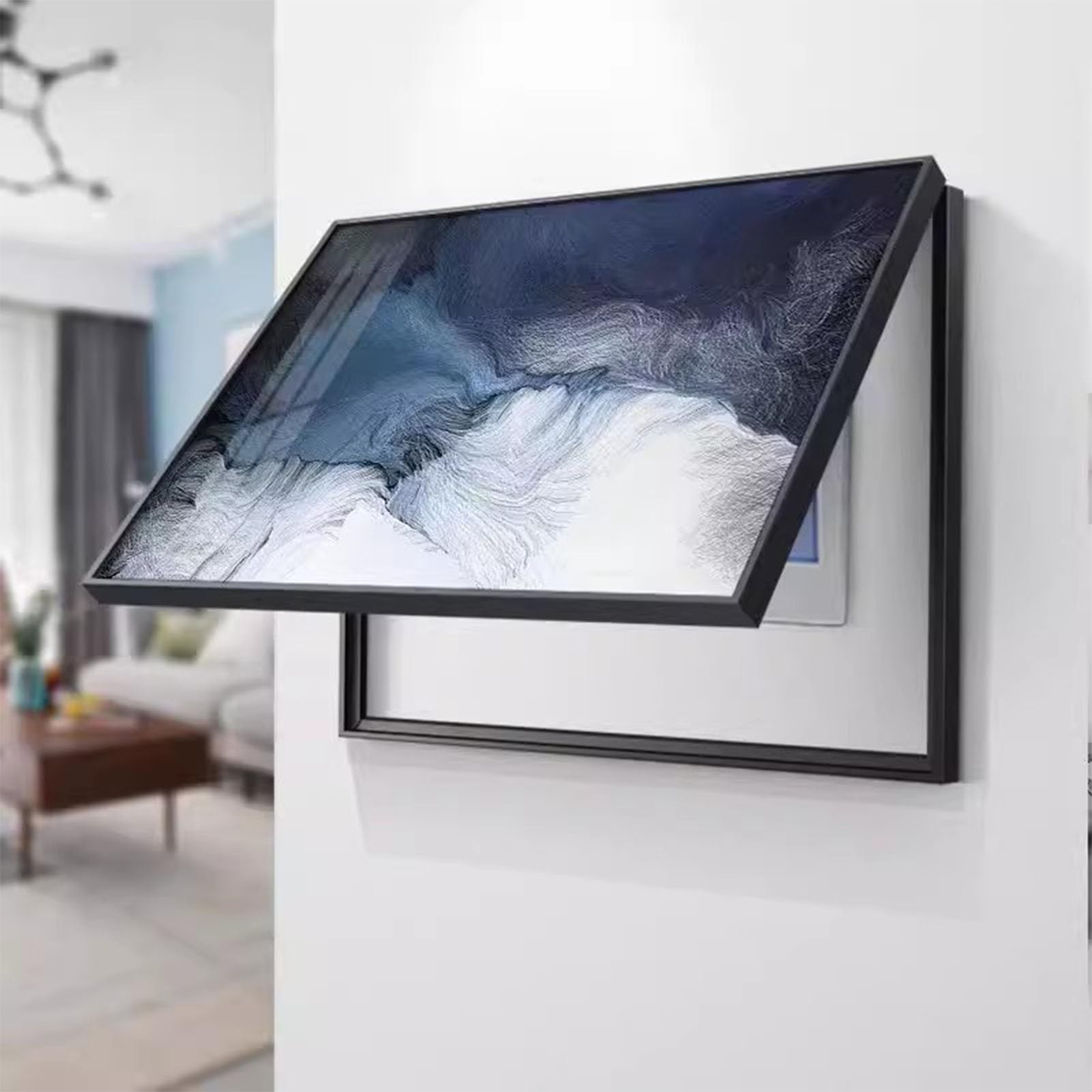 AWSAD Electrical Panel Cover Decorative Creative Fuse Box Cover Cabinet Distribution Decorative Hidden Electric Meter Box Decorative Painting(B,60x40cm)