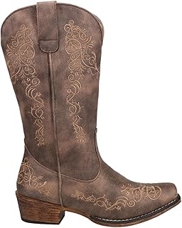 Women's Riley Scroll Embroidery Snip Toe Western Boot