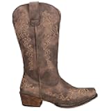 Roper Women’s Riley Scroll Western Boot – 12” Shaft – Vintage Boots, Snip Toe Boots, Flexible TPR Outsole & Padded Insole