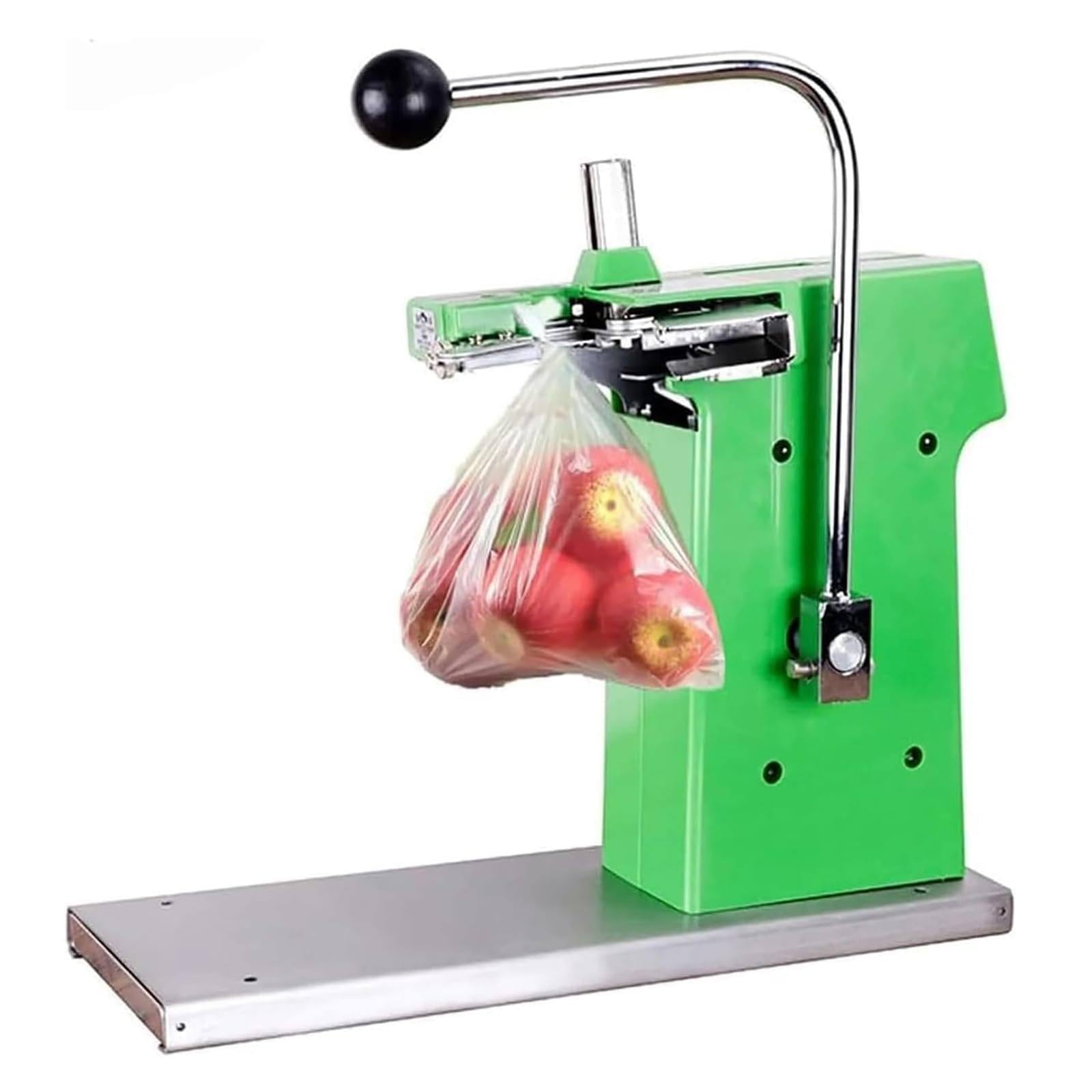 AYCDL Adjustable U-Shape Food Packaging Clipping Machine - Manual, Jam-Frees Sealing with Staples, Ideals for Supermarkets & Fruit Shops