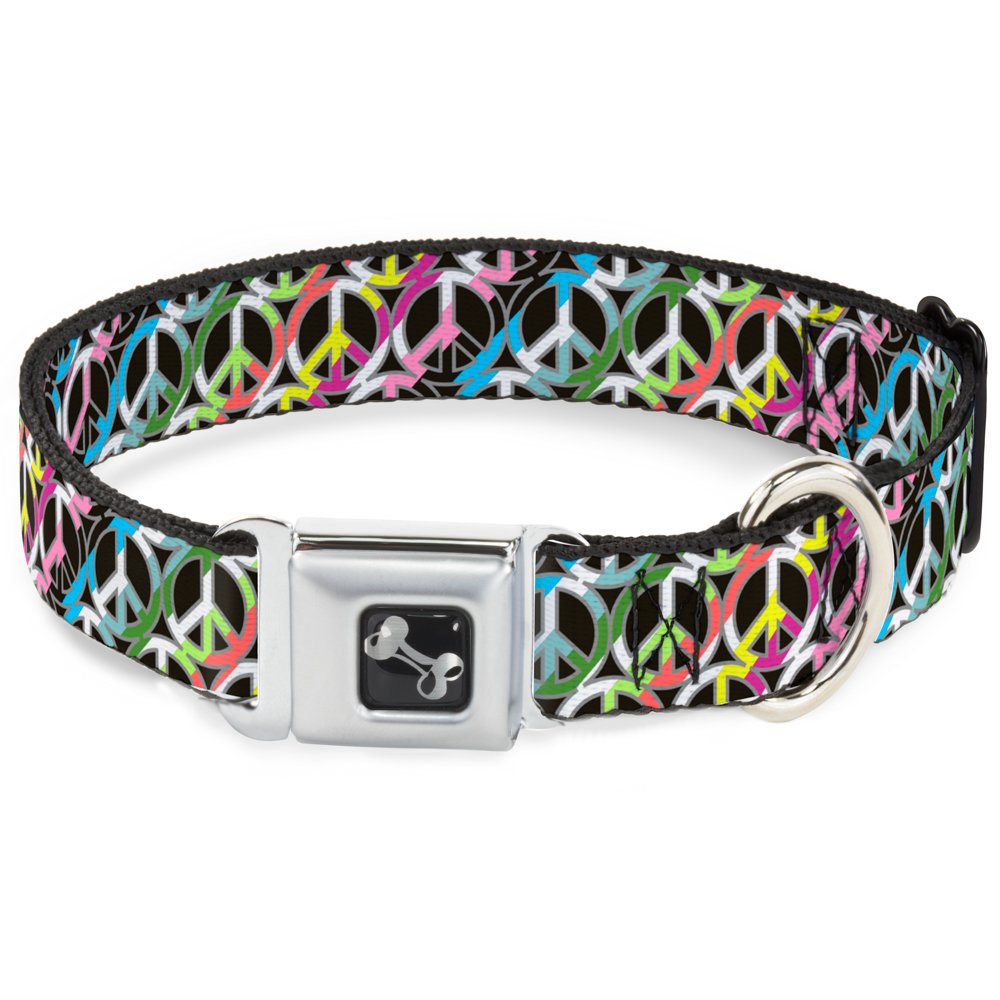 Collier ceinture de sécurité Buckle Down Dc-w31610-s pour petit chien motif rayures noires