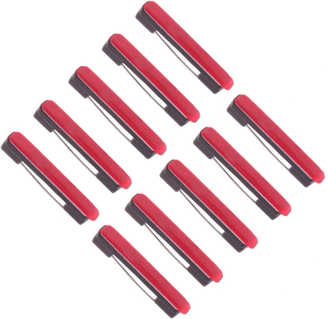 Healifty Metal Tags 100pcs Bar Safety Pins Name Tags Pins