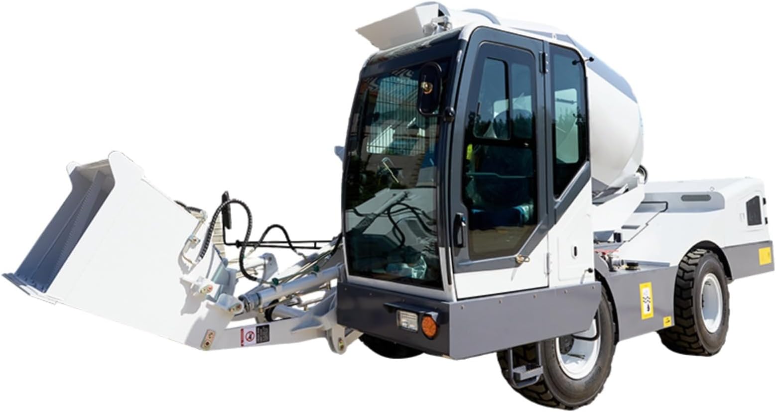 Self-Loading Concrete Mixer Truck – Automatic Feeding Mobile Cement Mixer for Job Sites