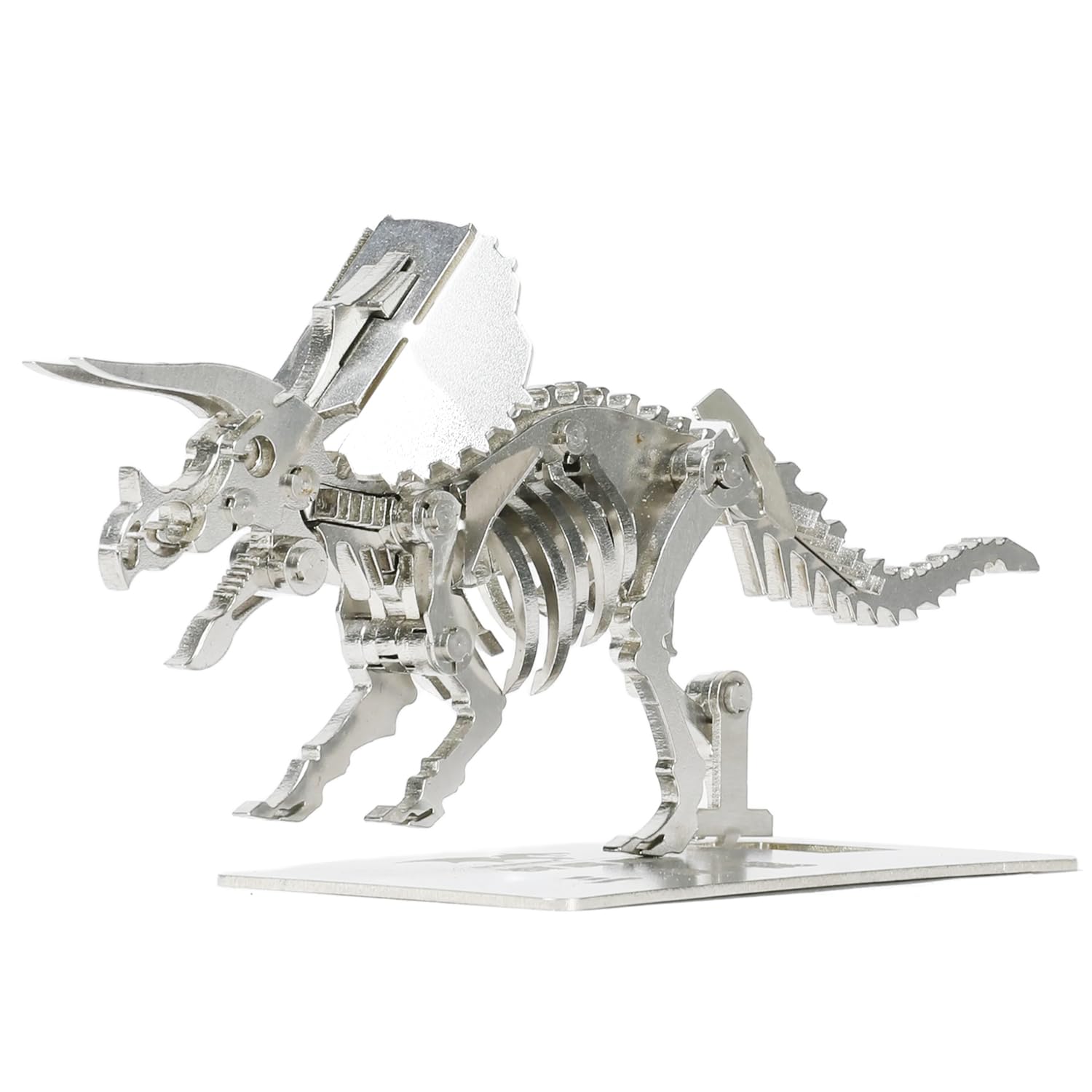 Kolotesame Triceratops 3D Metal Puzzle Wolf Model for Adults, DIY Dinosuar Skeleton Building Kit, Immersive Creative Puzzle Model for Men or 3D Building Enthusiasts Gift
