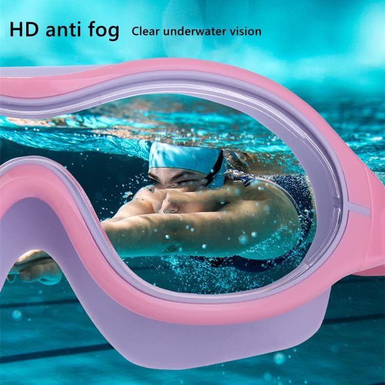 UV Waterproof Anti Fog Swimwear Eyewear Swim Diving Water Glasses Adjustable Swimming Goggles Women Men Sports Eyewear White