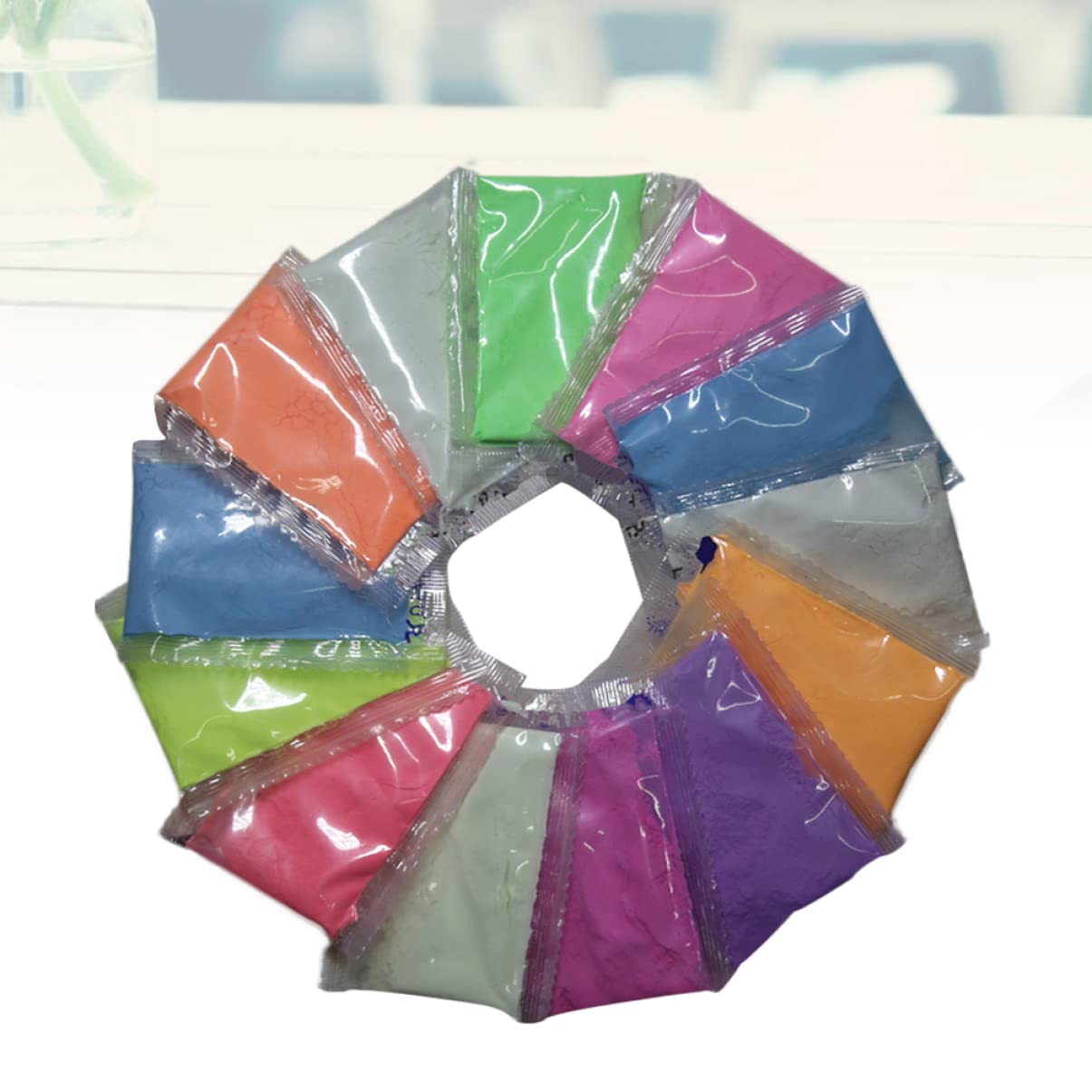 SHINEOFI Glitter Per Unghie 16 Pz bagliore nel buio pigmento di resina epossidica primer unghie sabbia luminosa manicure luminosa cristallino di fosforo Glitterata