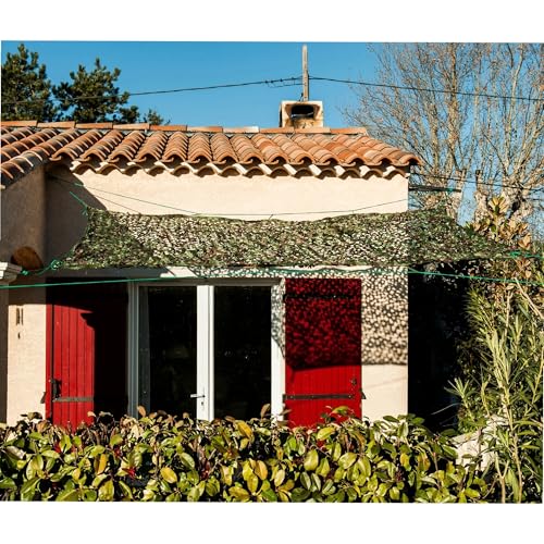WERKA PRO Toile d'ombrage ajourée Camouflage 2 x 3 mètres (6m²)