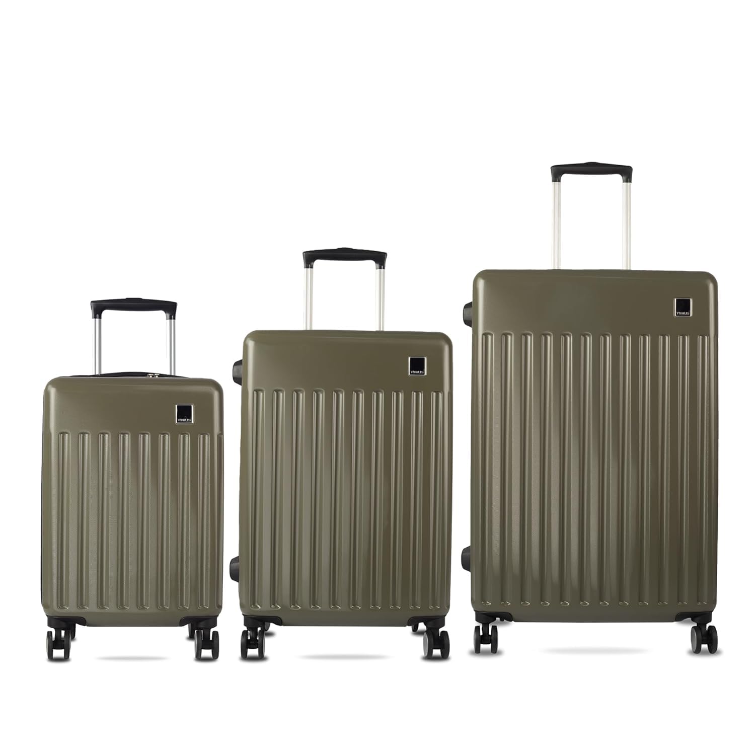 timus Neolite Premium Polycarbonate Luggage Trolley Bag | 58cm Cabin, 68cm Check-in, & 78cm Check-in Suitcase | Stylish 360° Rotating Wheels with TSA Lock | for Men & Women - Olive Green-picture-10