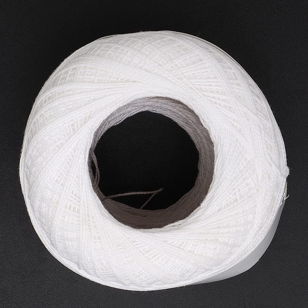 Jenngaoo Hand Crocheted 100% Cotton Yarn for Knitting & Craft, Lightweight Crochet Lace Thread, 12 Colors - Image 5