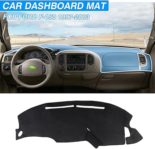 Miniatura 3 de Cartist Funda para salpicadero compatible con Ford F-150 F150 1997-2003, alfombrilla antideslizante para protector solar