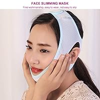 Vista 5 de Máscara facial adelgazante, cinturones de levantamiento de cara, vendaje facial en V, banda apretada para levantamiento facial, cinturón