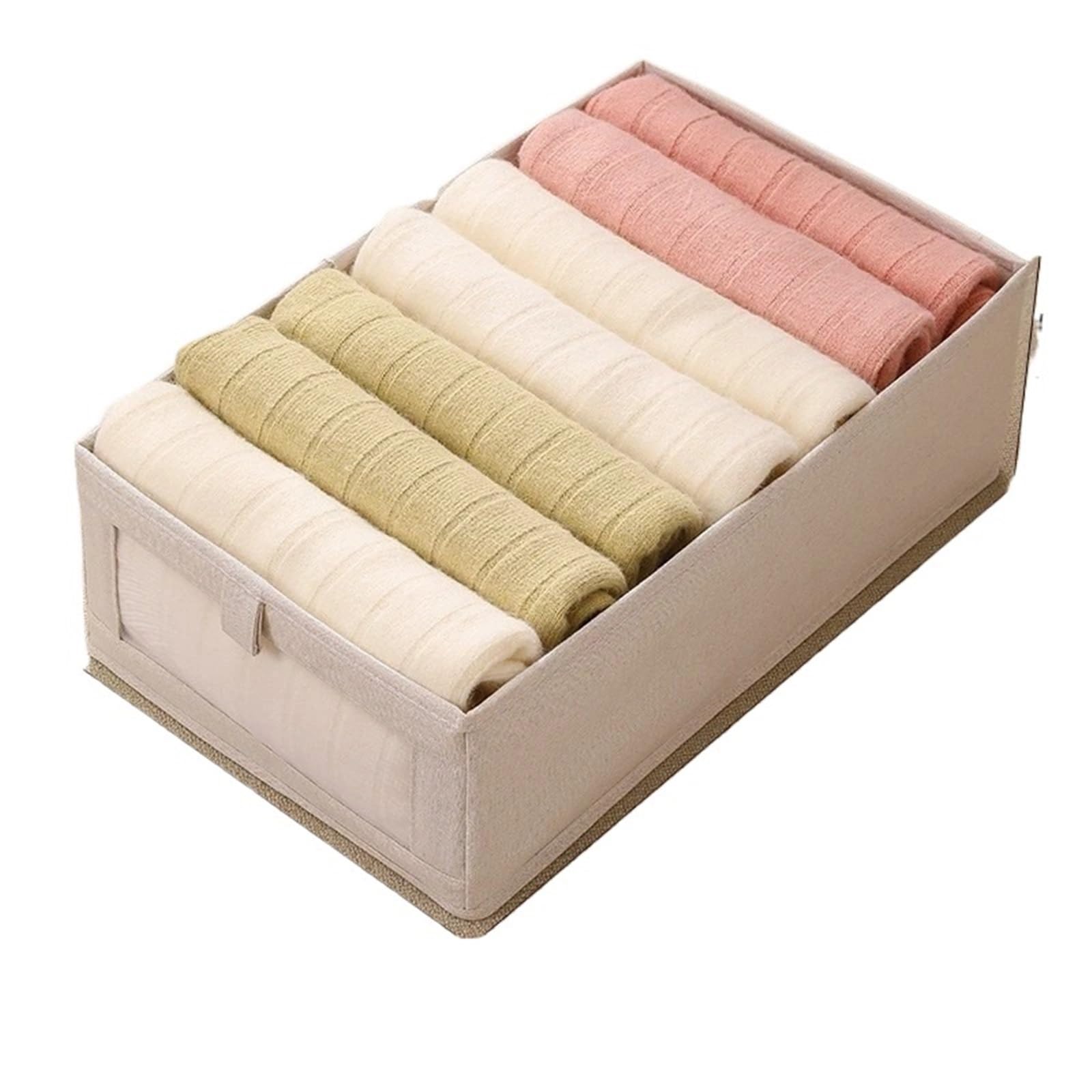 Organizzatore per cassetti di Biancheria Intima, Scatola Porta Calze, Reggiseno, Pantaloni, Vestiti, armadi e Tessuto Pieghevole per Camera da Letto, Guardaroba, casa