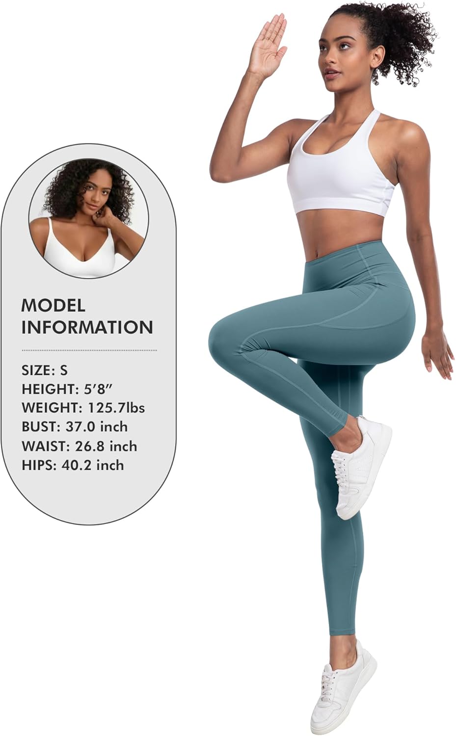 LZYVOO Leggings with Pockets for Women, 6 Packs Soft High Waisted Tummy Control Workout Yoga Pants - Image 6