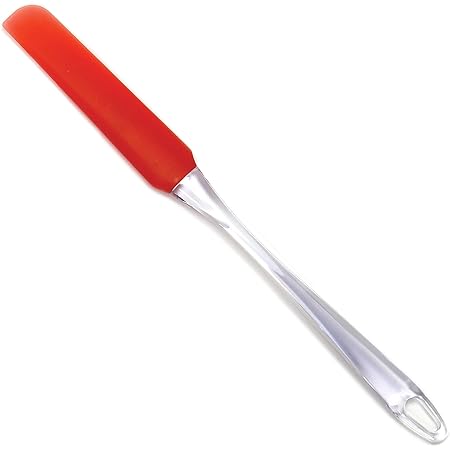 Norpro Silicone High Heat Resistant Flexible Jar Icing Spreading Cake Decorating Spatula, Red