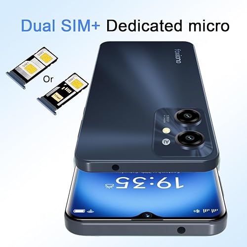 Miniatura 2 de Teléfono Android H22 celular desbloqueado 6.52" HD+ 90Hz pantalla, batería 4000mAh, teléfono desbloqueado 8(4+4)+64GB1TB TF, Dual SIM 4G, cámara de