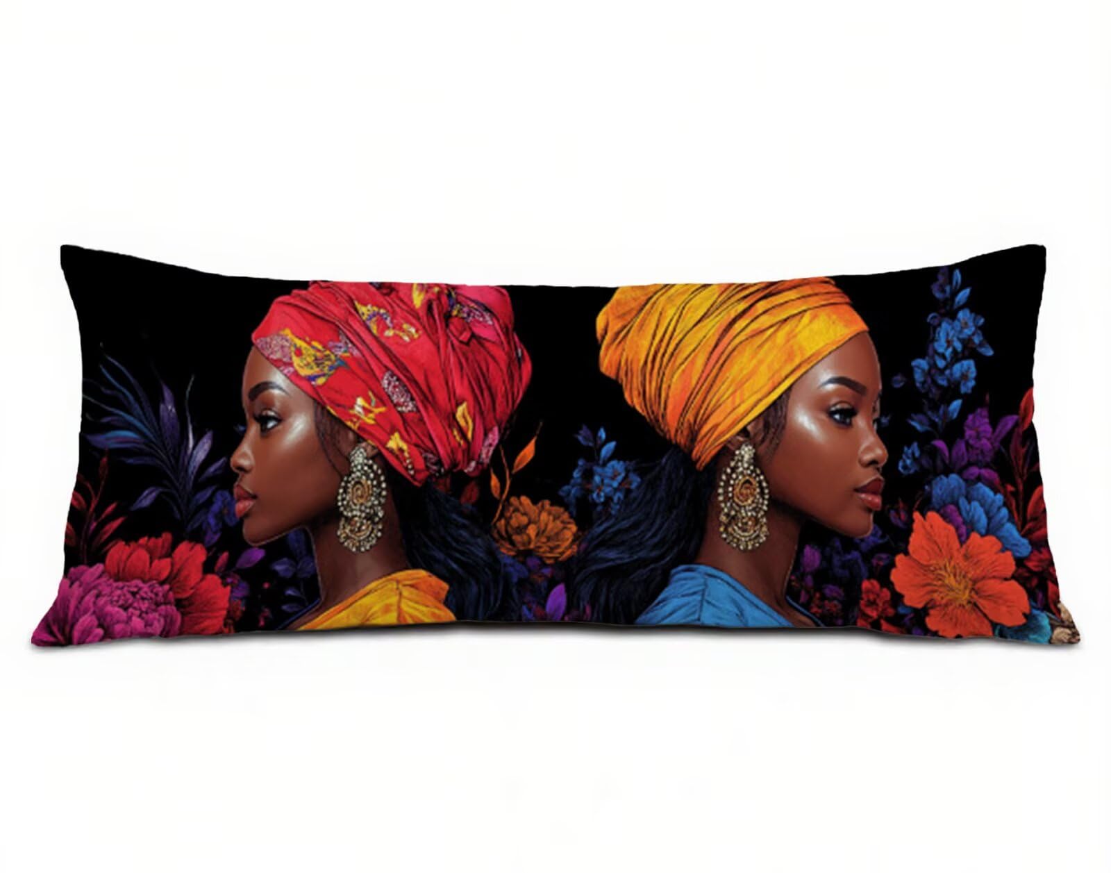 Poszewka na poduszkę do spania na boku, Afryka, 60 x 180 cm, damska duża poszewka na poduszkę, len, poprawia jakość snu, długie poduszki na Boże Narodzenie, dekoracja, kanapę, łóżko, prezenty R-7513
