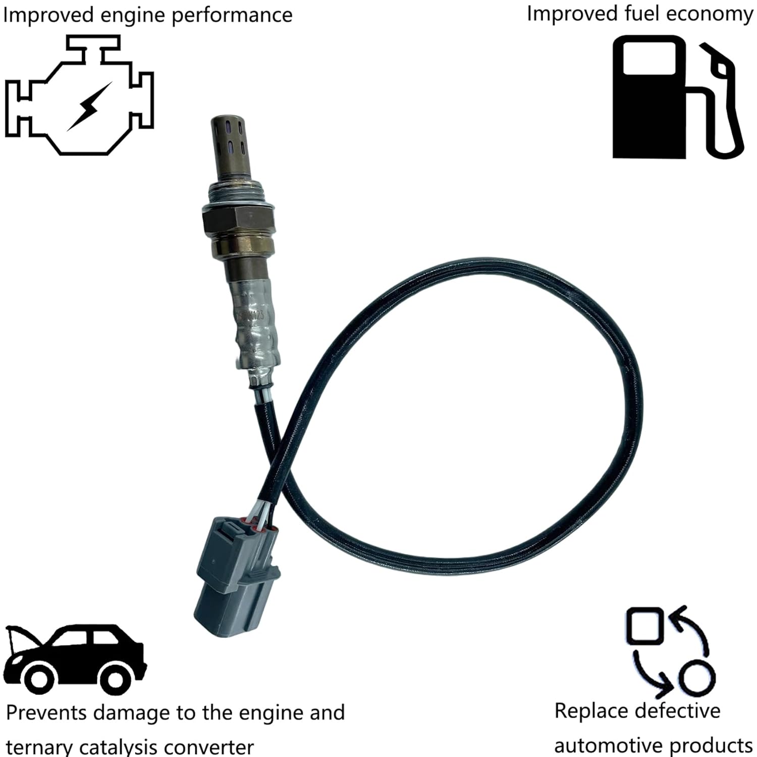 Dropwater Upstream Oxygen Sensors Replacement for Honda 2001-1997 Prelude Base Model 2.2L,Replaces#234-4092,Set of 1pc