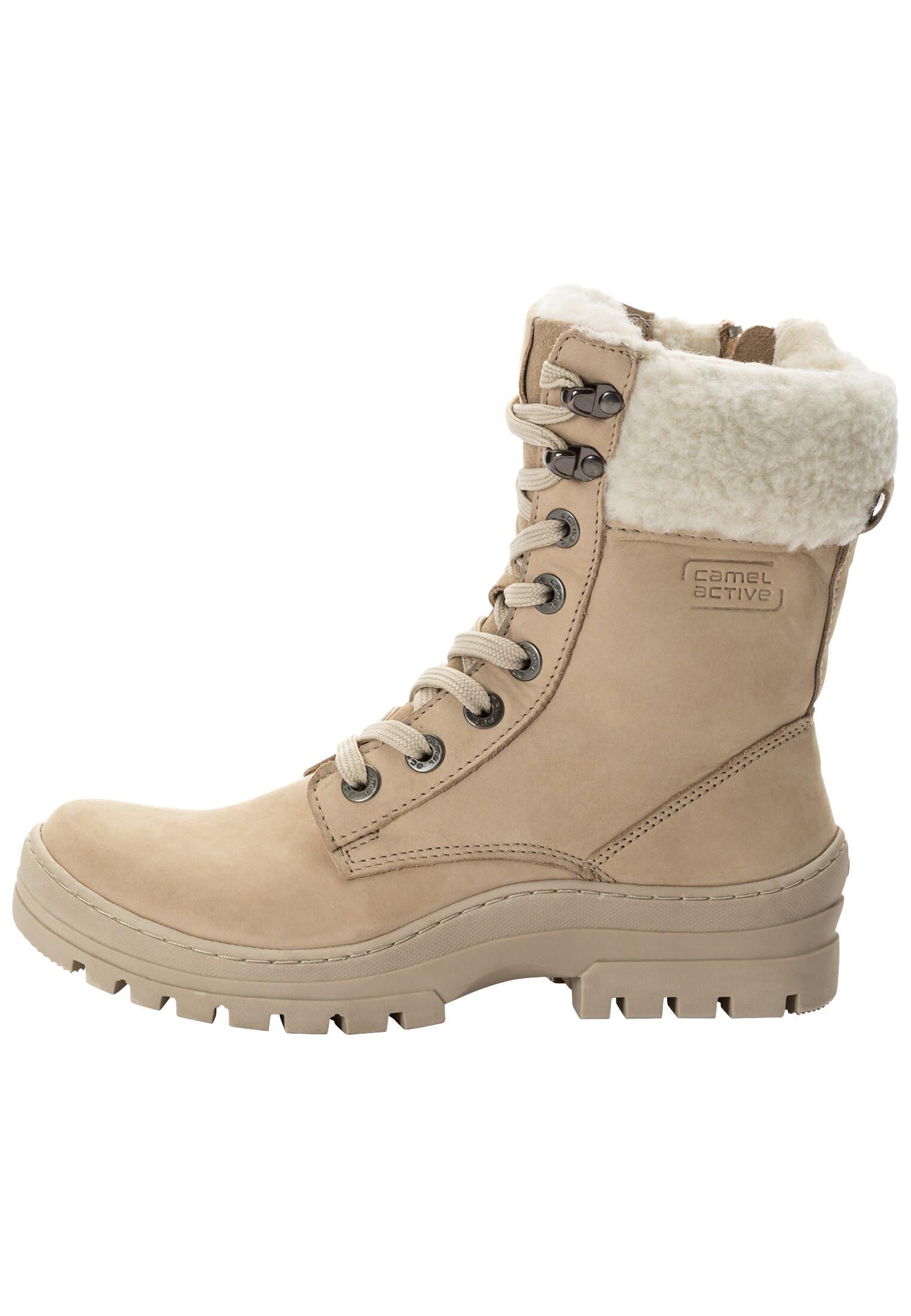 camel active Women's Caem301 Fashion Boot, Beige, 4.5 UK