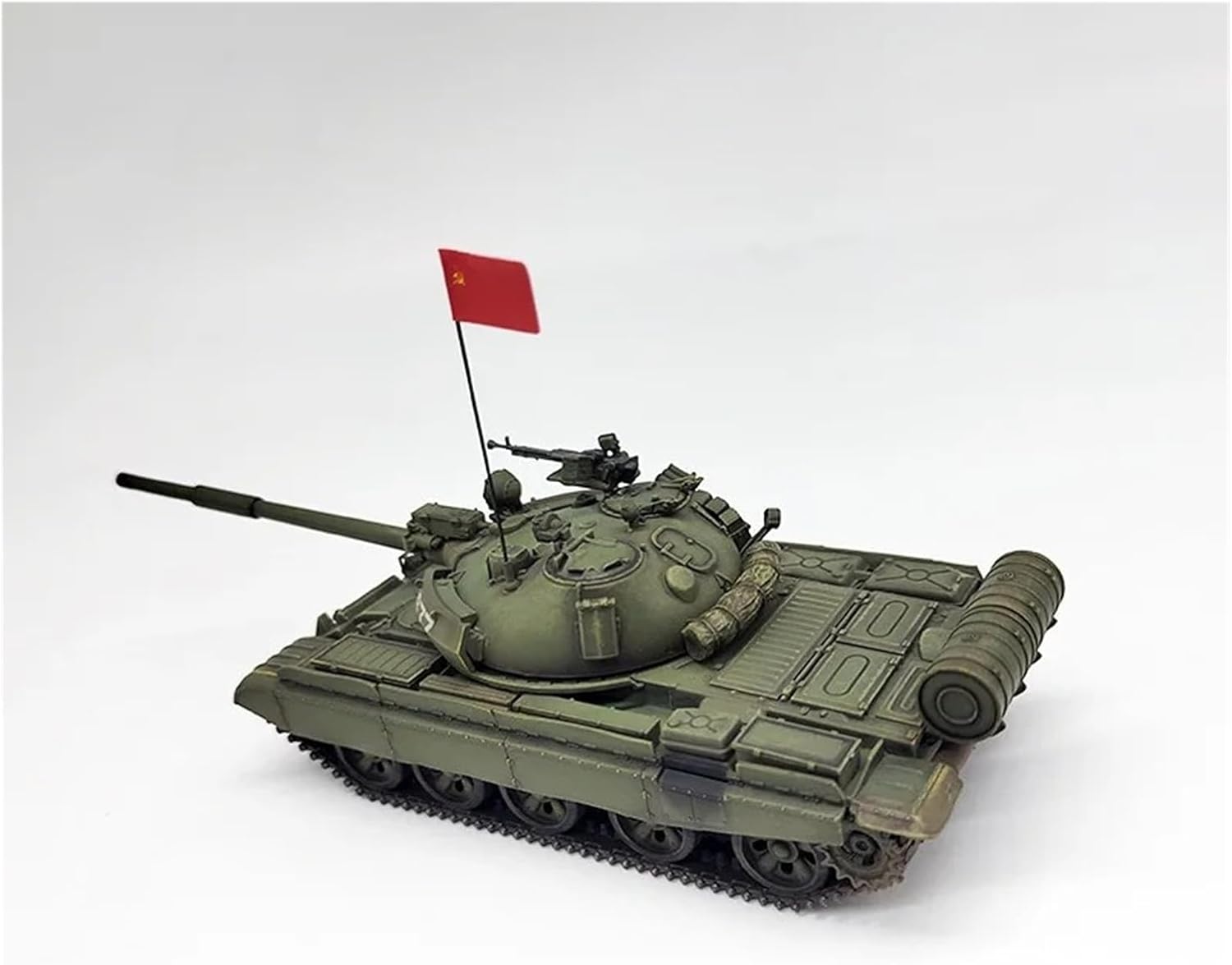 Realistic Tank 1:72 Scale for Soviet T62BDD Tracked Tank Model Kit Static Die Casting Collectible Ornaments Static Tank Model