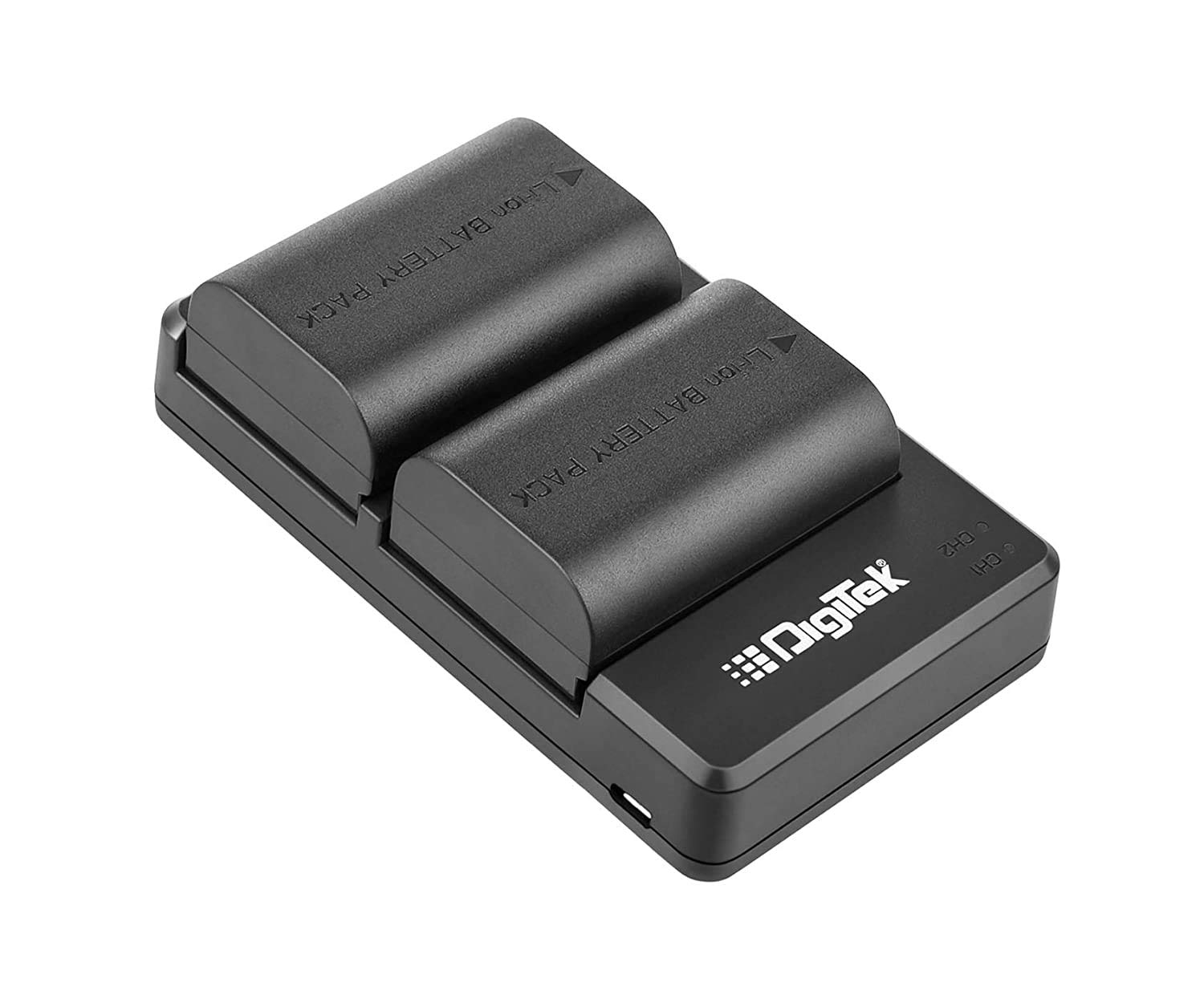DIGITEK® DUC-010 Camera Battery Charger with Two LP E6 Platinum Batte