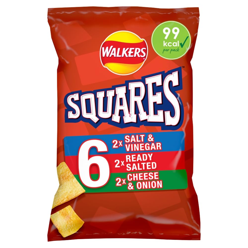 Squares Variety Multipack Snacks Crisps 6x22g