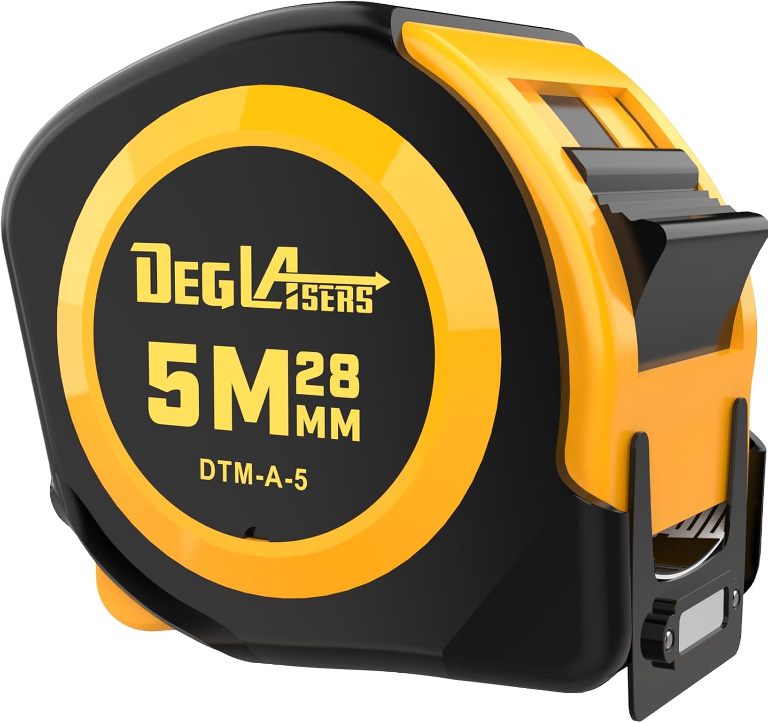 Magnetic Tape Measure 16FT, Retractable Measuring Tape, Easy to Read Double Sided Measuring Tape, Magnetic Hook and Shock Absorbing Carrying Case for Construction, Carpenter