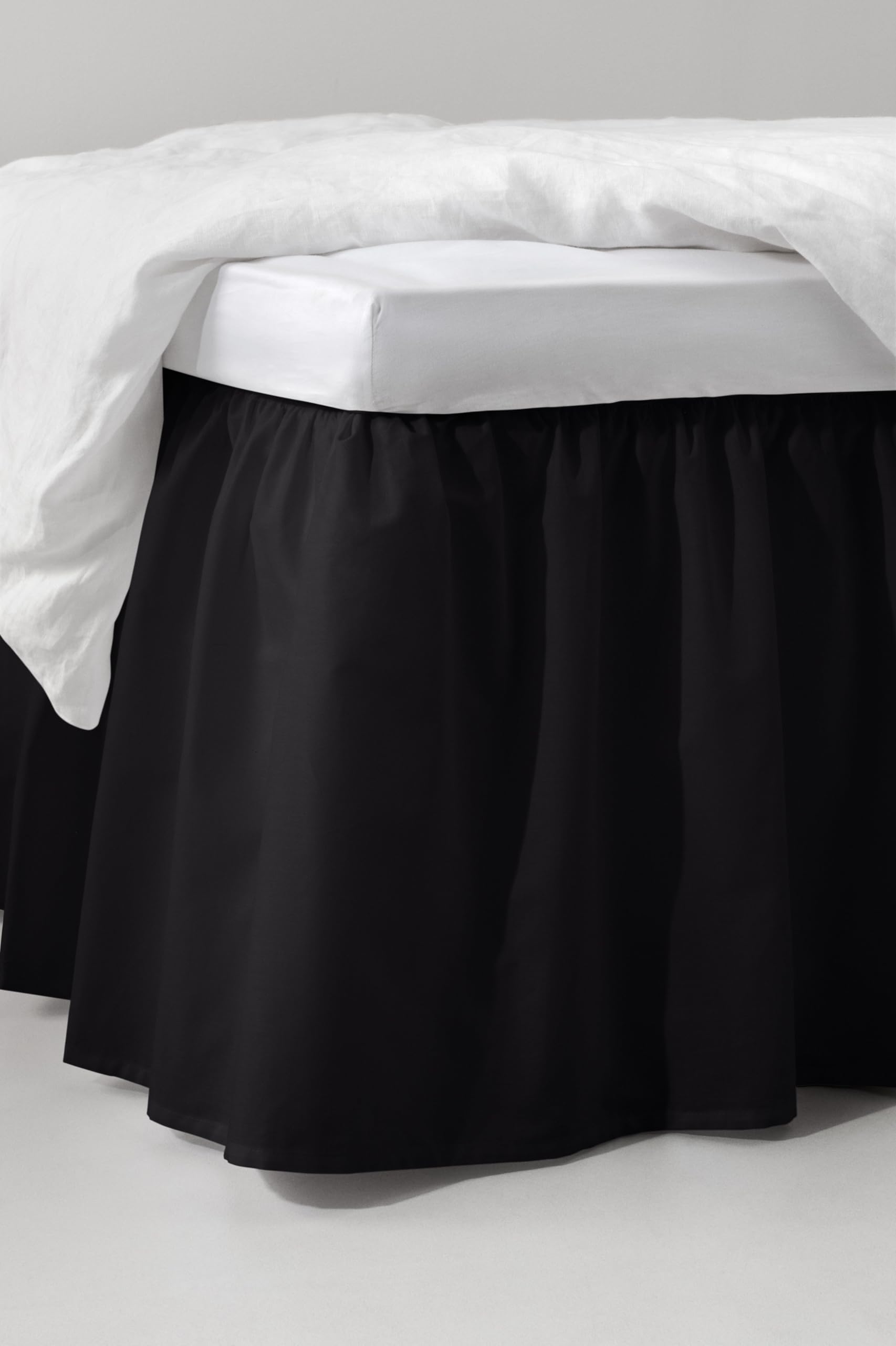 Faldón para cama Zack de 45 cm cubre somier ecológico lavable para textil hogar