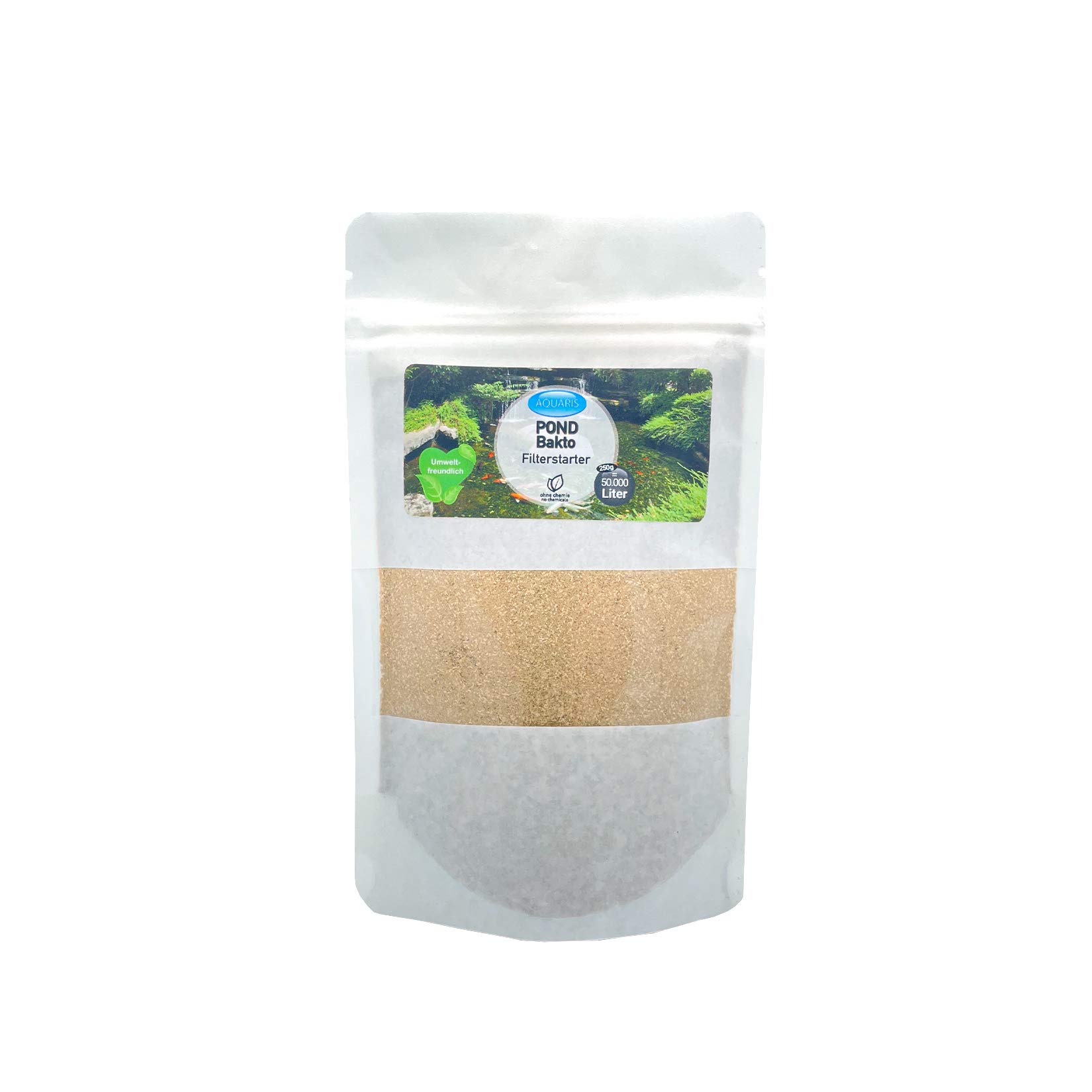 Aquaris POND Bakto Filter Starter - Pond Care Products for Fish Ponds - 250g. Pond Care and Algae Control. Pond Cleaning and Maintenance of Stable Pond Water Quality. Safe for Fish, Koi, and Frogs.