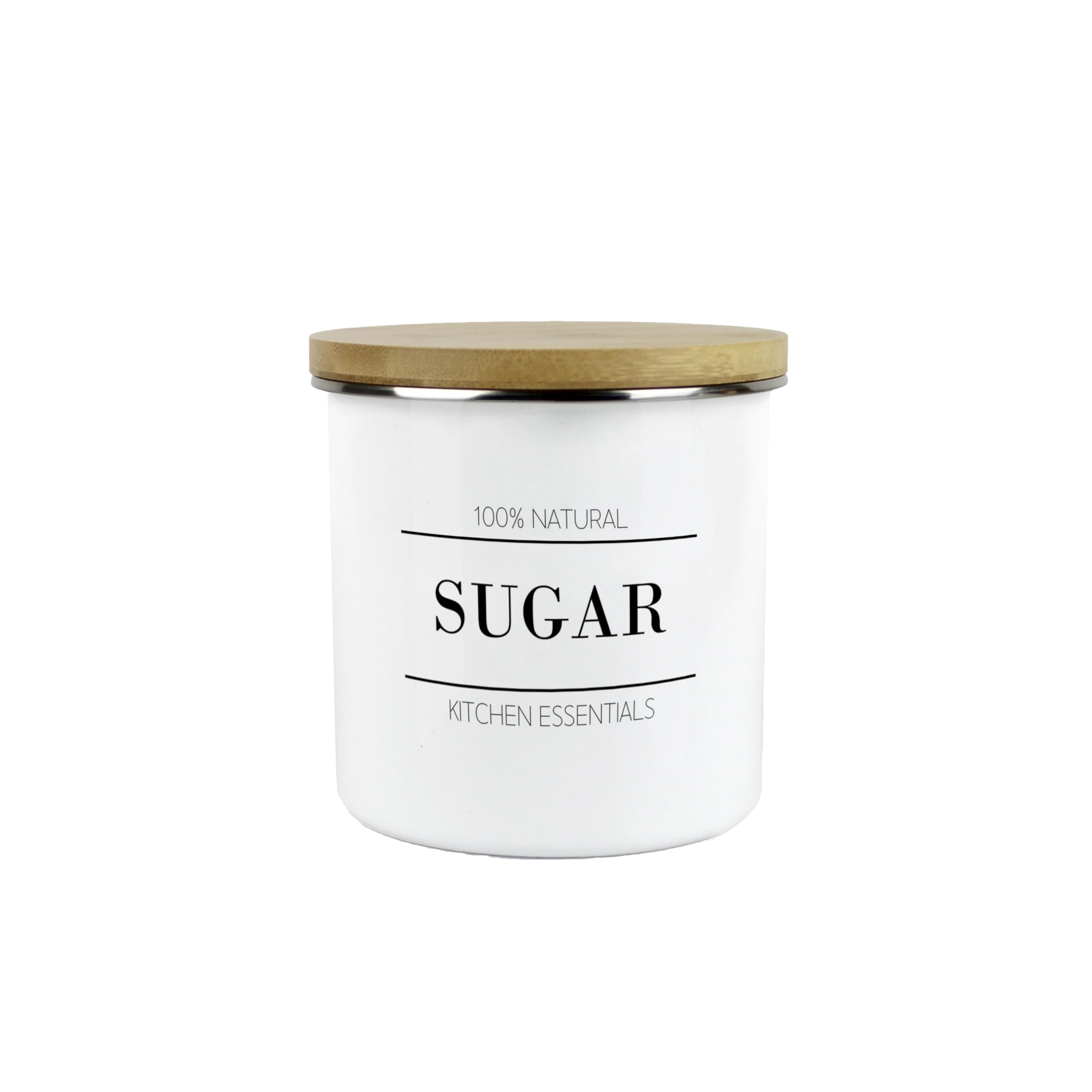 Minimalist Essential Sugar Canister - 600ml Kitchen Storage Container