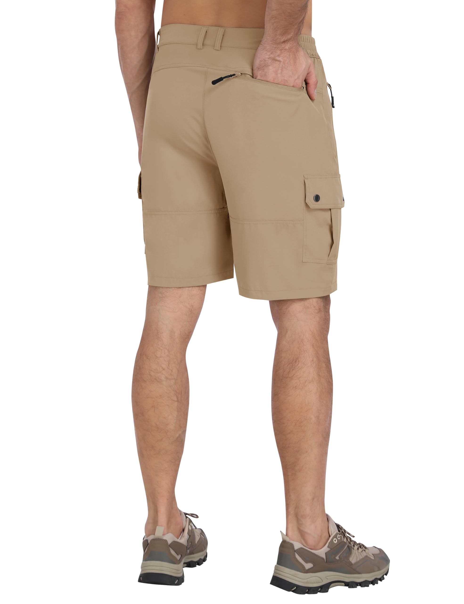 MoFiz Pantalones Cortos Cargo Hombre Seco Rápido Pantalones Cortos de Senderismo Acampada Marcha Trekking Shorts Deportes Gimnasio