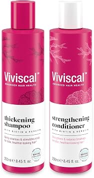 Bundle of Viviscal Hair Thickening Shampoo and Conditionar for Naturally Thicker & Fuller Looking Hair, 250ml